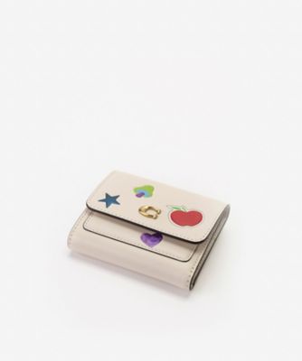 ミラ スモール フラップ ウォレット・ステッカー プリント | COACH